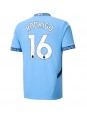 Manchester City Rodri Hernandez #16 Domaci Dres 2024-25 Kratak Rukavima